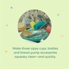 image:imageBabyganics Foaming Dish amp Bottle Soap Pump Bottle Citrus PlantDerived Cleaning Power Removes Dried Milk 16 Fl Oz Pack of 3 Packaging May VaryFragrance Free