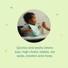 image:imageBabyganics All Purpose Surface Wipes FragranceFree 75 Count and NonAbrasive No Ammonia No Bleach Pack of 275 Count Pack of 2