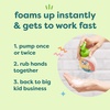 image:imageBabyganics Kids Foaming Pump Hand Sanitizer Alcohol Free Cupcake Kills 999 of Common Bacteria Moisturizing 845 Fl Oz Pack of 3