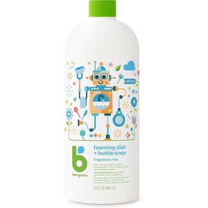 image:imageBabyganics Foaming Dish amp Bottle Soap Refill Fragrance Free Removes Dried Milk 32 Fl Oz Packaging May Vary32 Fl Oz Pack of 2